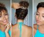 Use the elegant accessories to look beautiful with curly hair